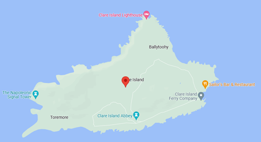 Bay View House Map, Clare Island